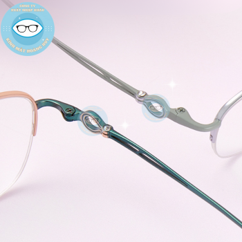 Gọng kính kim loại mã 9021